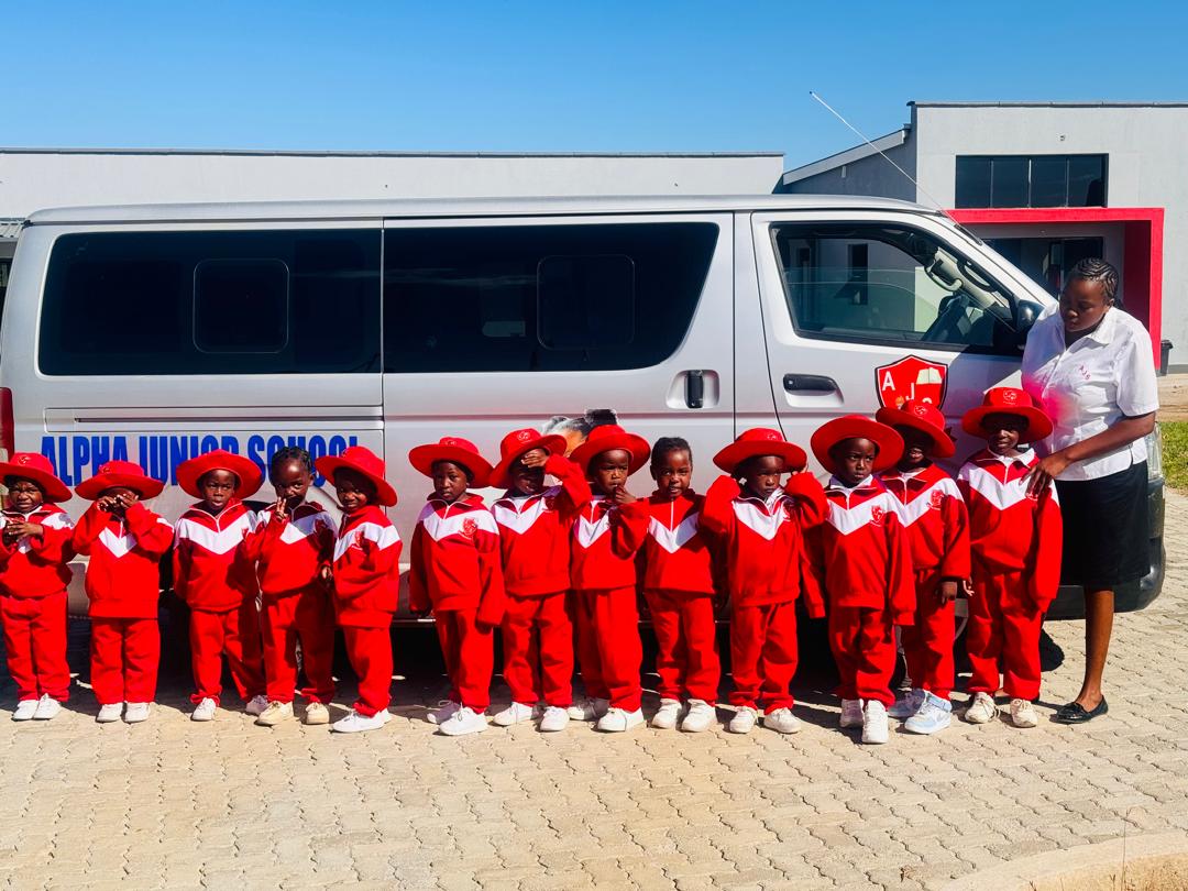 Alpha Junior School safe student transport vehicle